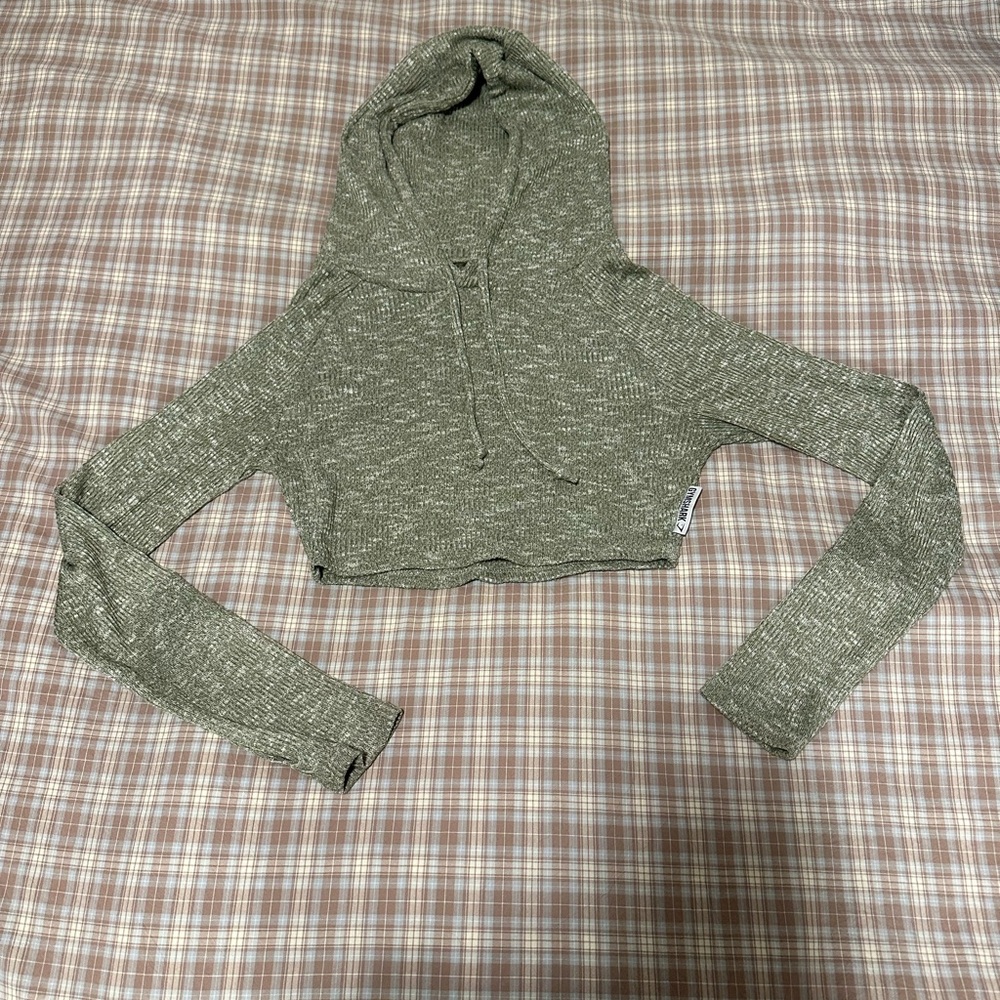 Limited edition Gymshark Green Cropped Hoodie - knit/lounge